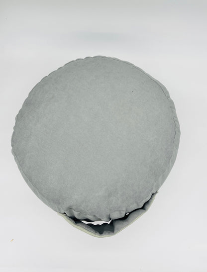 Coussin de yoga Pièce Unique Upcycling - Gris clair