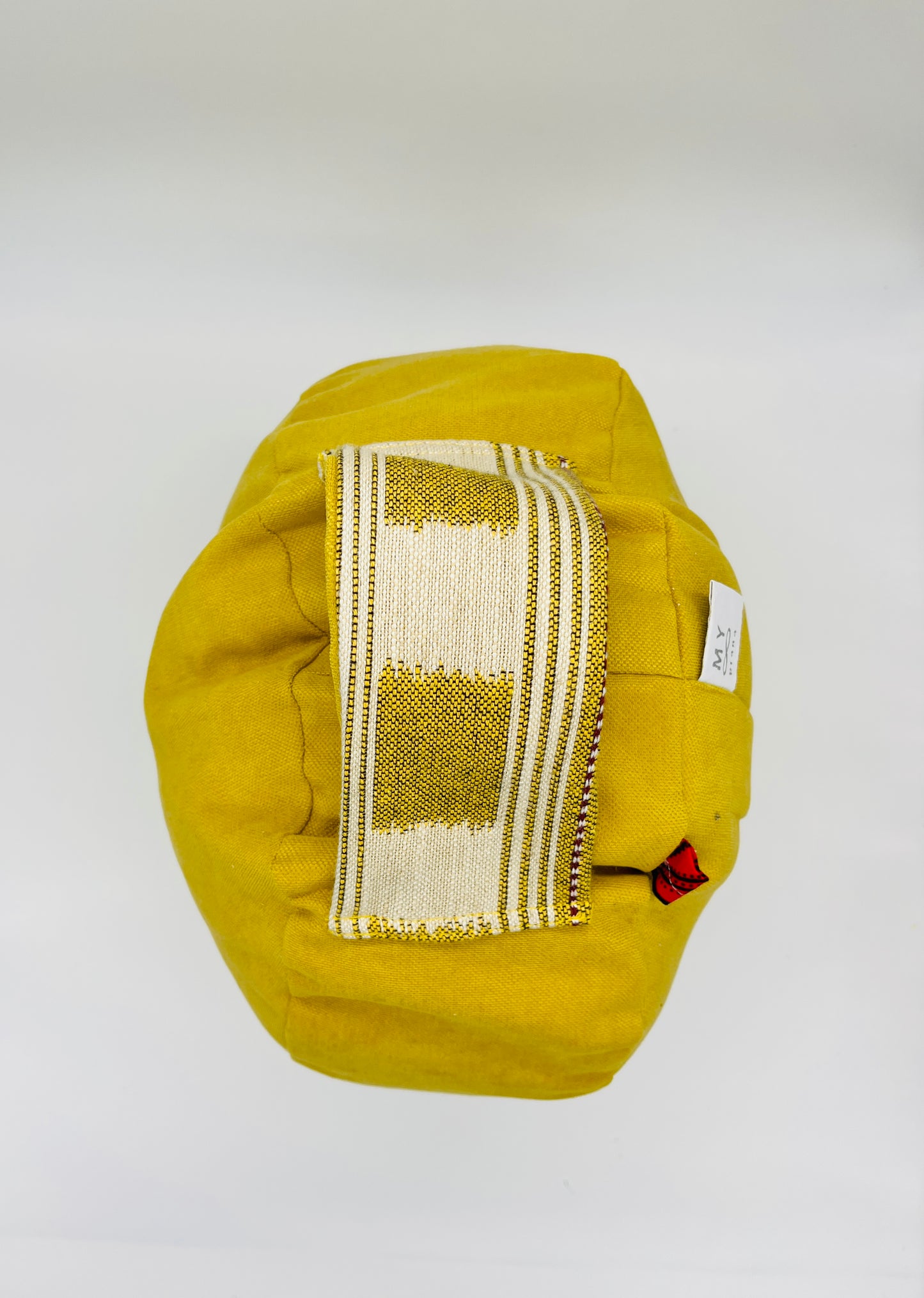 Coussin de yoga Pièce Unique Upcycling - Jaune