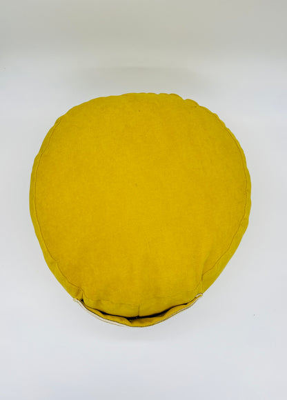 Coussin de yoga Pièce Unique Upcycling - Jaune