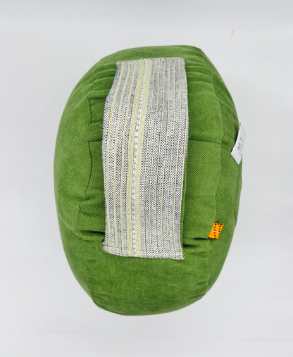 Coussin de yoga Pièce Unique Upcycling - Vert